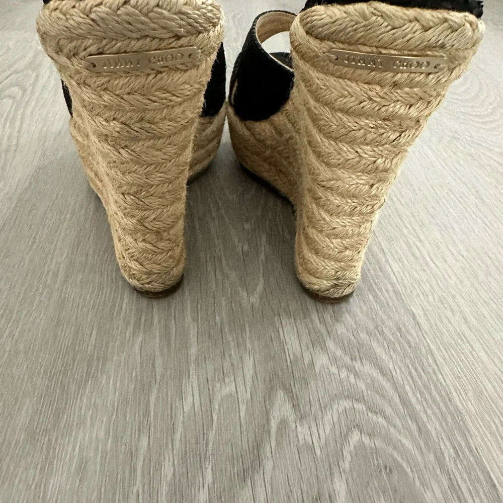 Jimmy Choo Python Platform Wedges - Picture 4 of 12